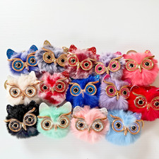 Owl Pompom, Keychain, Bag Charm, Goodie Bag Item, Gift