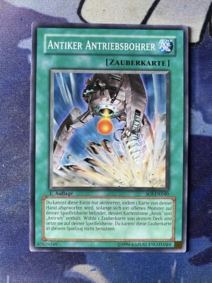 Antiker Antriebsbohrer Common Near Mint SOI 1.Auflage Yugioh Selten Oldschool
