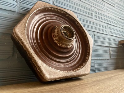 Vintage Hustadt Lava Space Age Sconce Lamp Design Light Mid Century Wall Germany