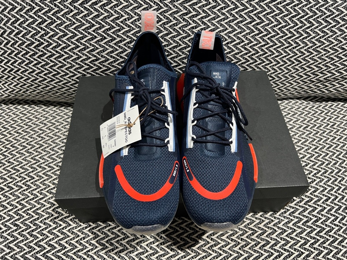 Adidas NMD_R1 Spectoo 'Crew Navy-Solar Red' GZ9262 Brand New Size