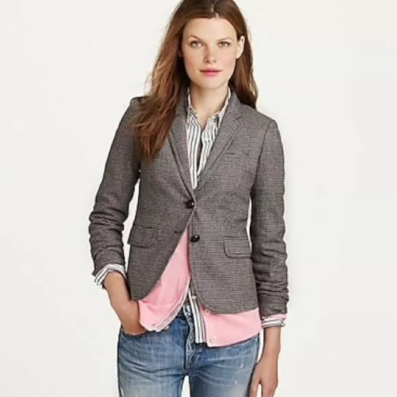 J crew houndstooth schoolboy blazer sale