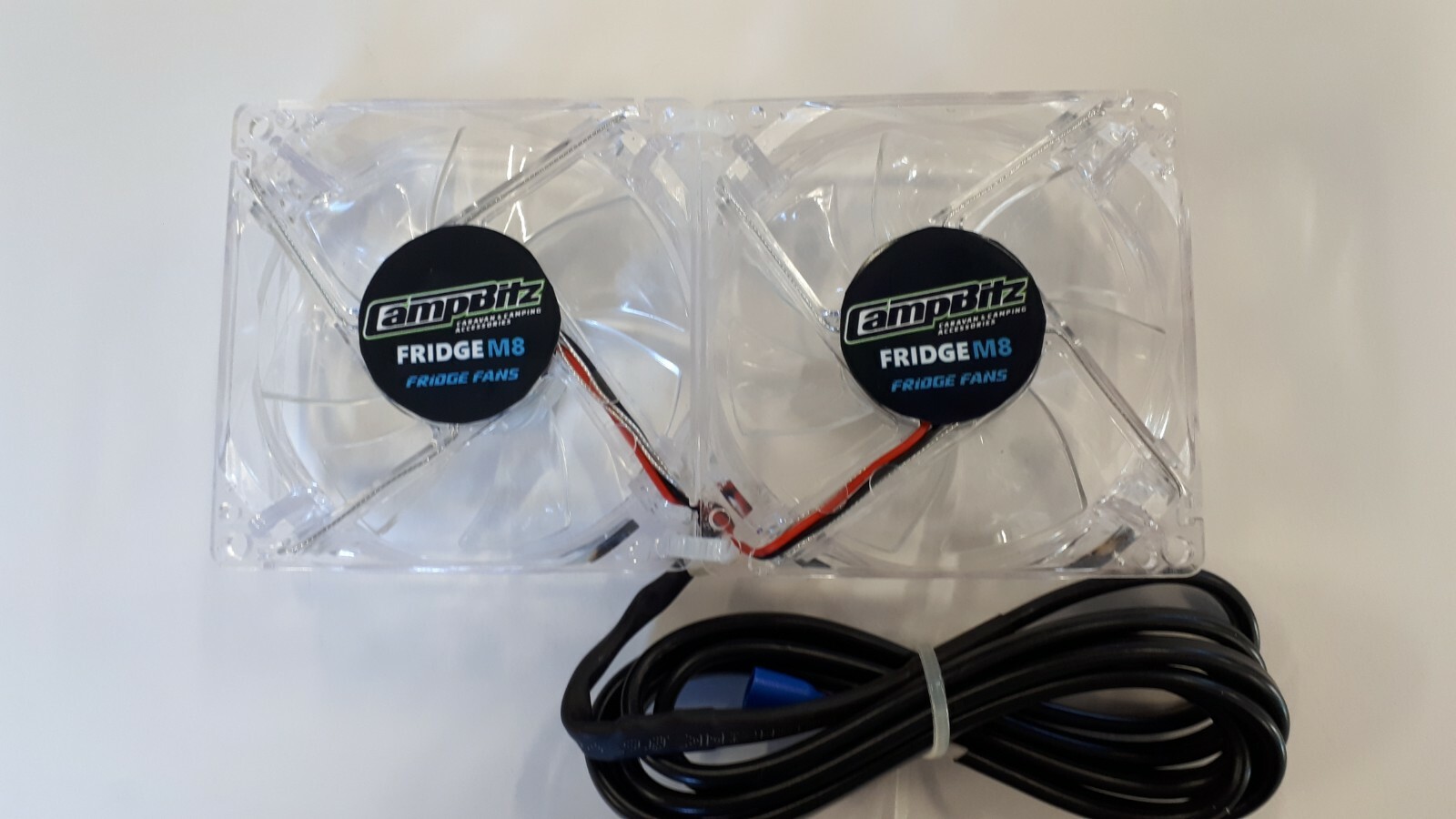 Caravan Fridge Cooling Fan Kit twin 80mm fans & Digital Temperature