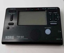 Korg TM-60 Combo Tuner and Metronome black portable tm60