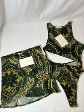 NWT Savannah Morrow Fia Bodysuit & Ayra Skirt SET Size Small In Bali Color