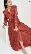 SALE $450 Eywasouls Malibu Laeticia Dress XS/S Red Floral 2 4 6 XS S