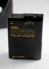 Azden WH-PRO Wireless transmitter with leather Case works Lightly Used