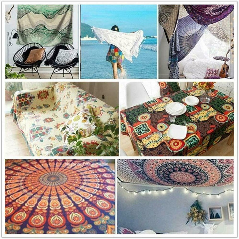 Woodland Nature Scenery Green Jungle Tapestry for Bedroom Living Room