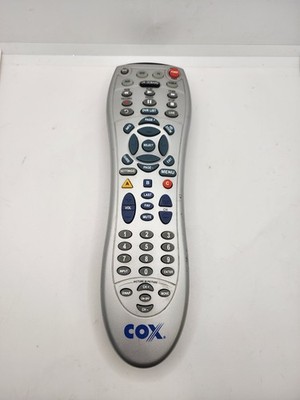 Cox URC7820 OEM Cable Communications Universal TV DVR Remote Control Silver