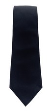 Emporio Armani Black Solid Men's Tie, 3"