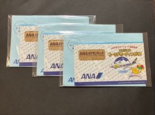 Pokemon ANA Jet 1998 Promo Gold Boarding Pass Vintage Unused with mount Japanese