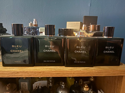 Chanel blue de Chanel 100ml EMPTY bottle lot EMPTY