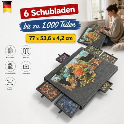 Puzzletisch Puzzlebrett Puzzle Aufbewahrungsbrett Neigbare Puzzle Platte 1000pcs