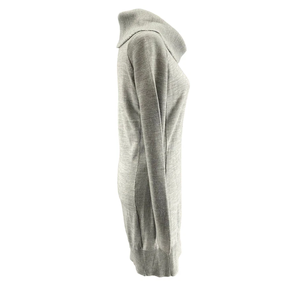 Vestido Suéter Smartwool Granite Falls Para Mujer S Gris Lana Merino Capucha Cuello Foto 4 de 4