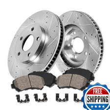 Callahan Brake Parts Front Brake Kit For Ford Focus 2005-07 - Drilled Slotted