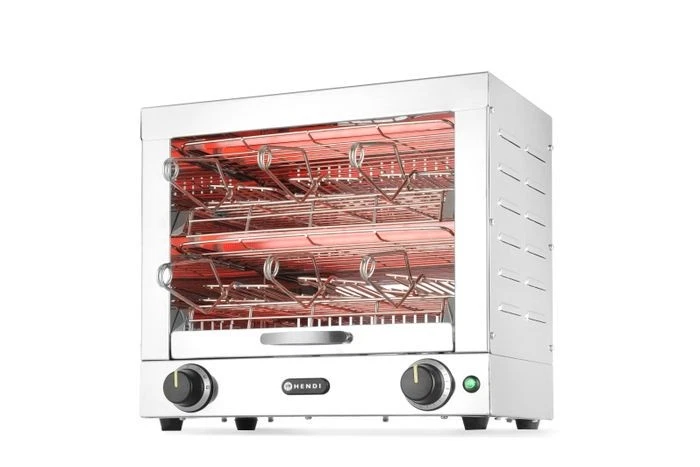 Tostapane con 6 pinze Hendi 3000w 450x390x(h)400 - Immagine 2 di 3