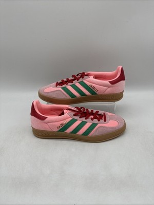 Adidas Gazelle Indoor Damen Sneaker Pink Grün UK 4,5 EU 37 1/3 NEU