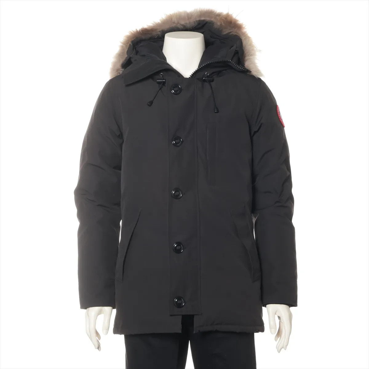 Canada Goose CHATEAU PARKA Polyester×cotton Down jacket FUSION S/P Men's Black  