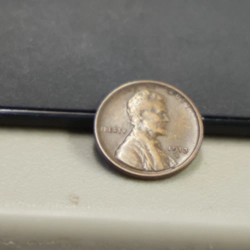 1913 S US Lincoln Cent 1c Fine+ Semi Key (Cleaned)