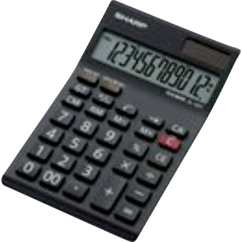 Calculatrice de poche Sharp EL-124 TWH pour le bureau et la maison