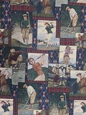 Golf Tapestry Futon Cover by Lings Designs, Fabric Zipper Cover, Full Size