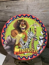 Zak Designs Dreamworks Madagascar 2005 Mealtime  Kids Plate EUC