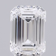 Emerald Diamond Lab Grown GIA Certified VS1 Clarity E Grade 4.36 Ct 717.89 per carat