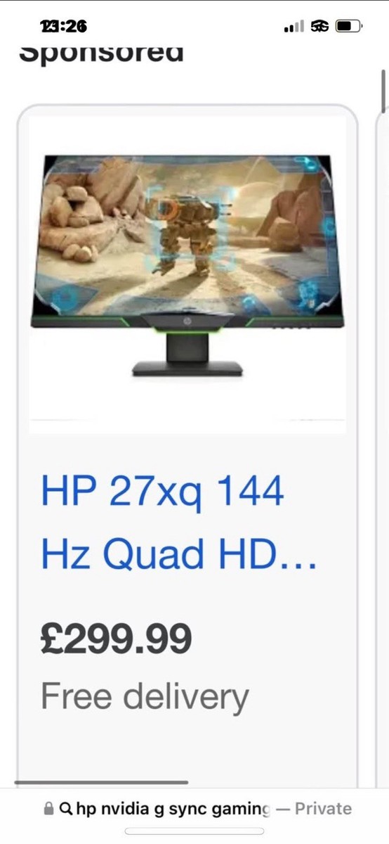 Hp 25mx Hp 144hz Monitor HP 25mx FullHD Gaming Monitor --144Hz