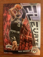2022-23 Panini Mosaic Paul George Elevate Insert #9 Los Angeles Clippers NBA