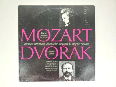 Mozart / Dvorak Vinyl Record - Slavonic Dances Prague London Symphony Orchestra