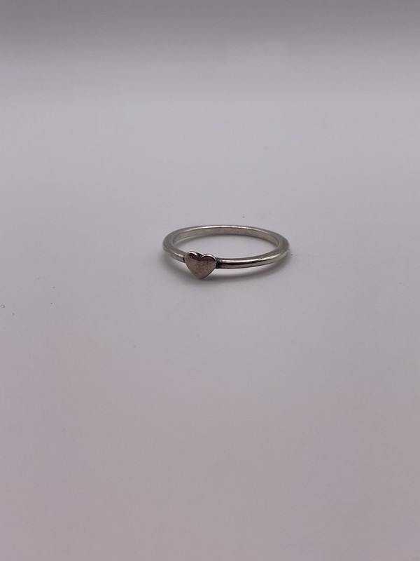 James Avery Retired Sterling Silver Pure Heart Ring Size 5.25