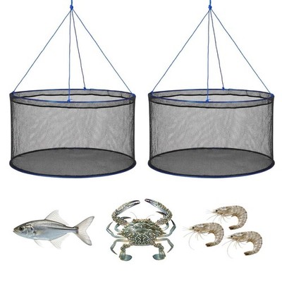 Foldable Fishing Net, Landing Fishing Pier Nets, Portable Drop Net for Pulling u