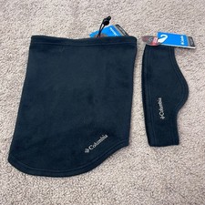 Columbia Omni-Heat Neck Gaiter Ear Warmer Headband 2pc Black NWT Unisex
