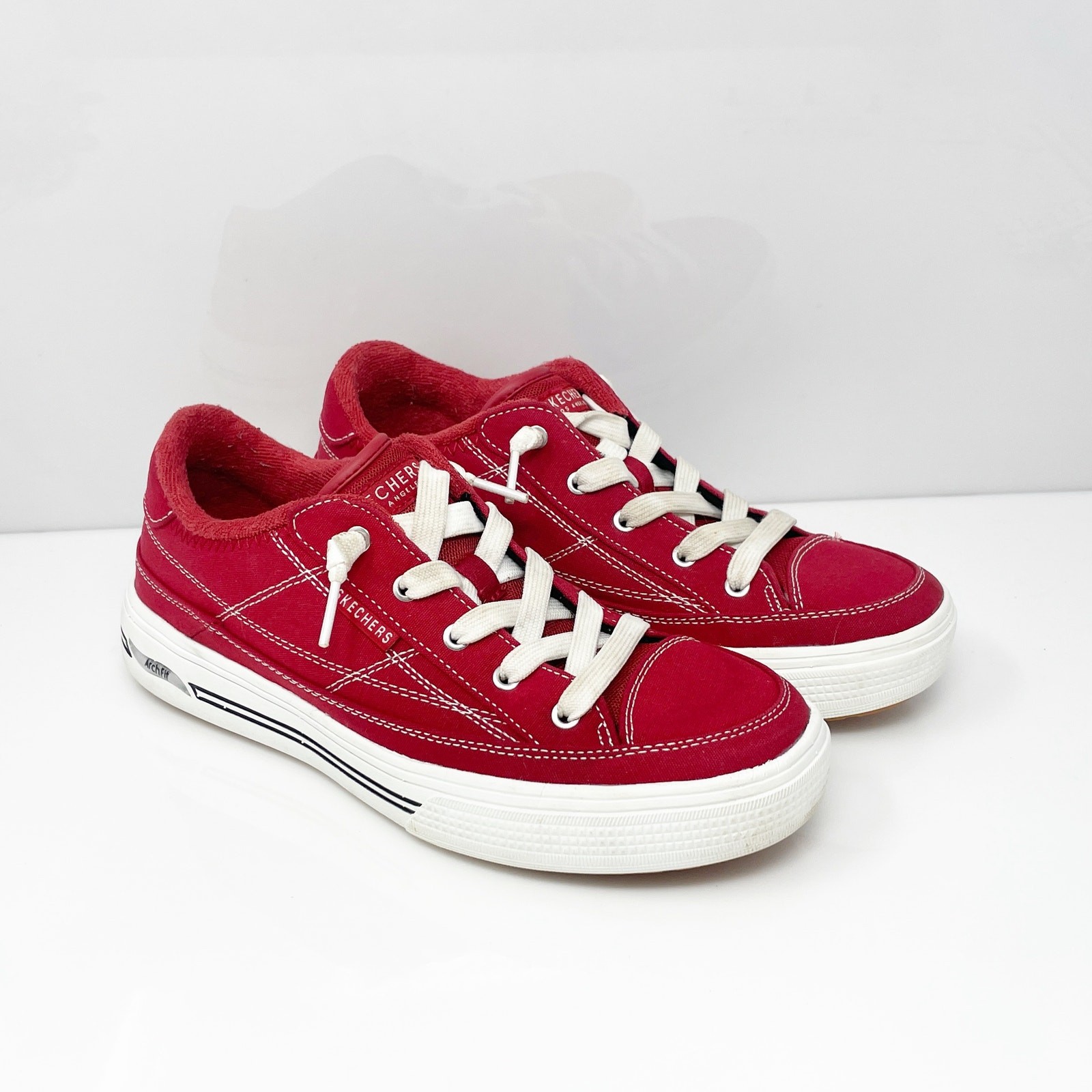 Skechers Womens Arch Fit Arcade 177195 Red Casual… - image 2