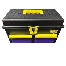 VTG 1992 Playskool Cool Tools Toolbox Tray 2 Drawers  9 Tools 90s Toy 3765