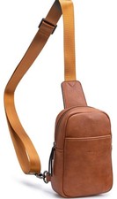 Small Sling Bag Crossbody Bags for Women Trendy Crossbody Purse Leather Chest Ba