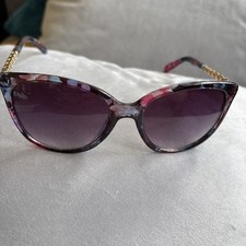 Women  s Sunglasses Pink/Purple/Blue Mix W Partial Gold Frame