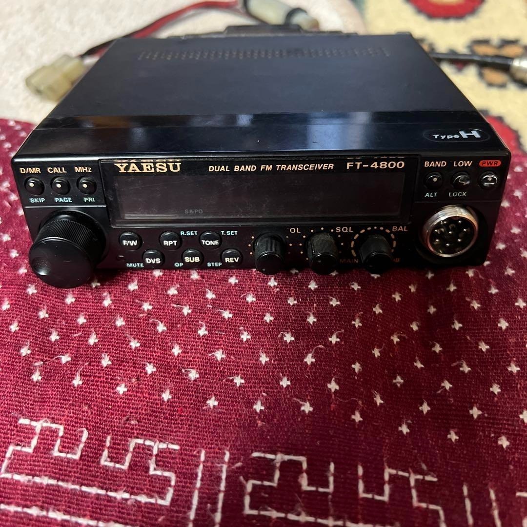 通電OK YAESU FMトランシーバー マイク付き　FT-4800 通電OK YAESU FMトランシーバー マイク付き FT-4800 通電OK YAESU FM