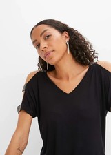 T-Shirt black sequin cut out T-Shirt by bonprix - Size 18 - BNWOT - RRP £20