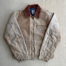 Carhartt J001 brown faded detroit work wear jacket Medium