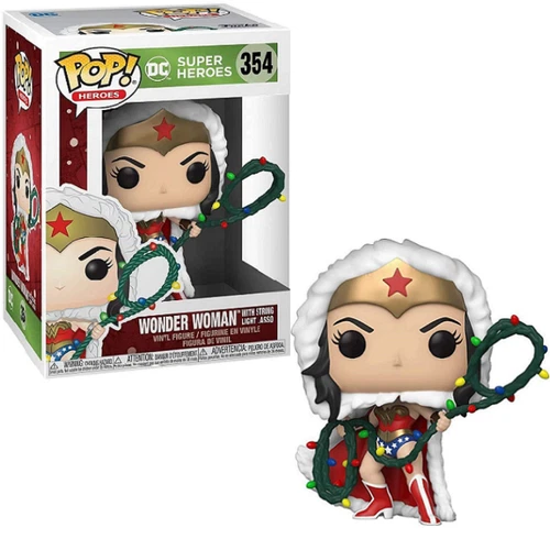 Wonder Woman With String Light Lasso #354 - DC Super Heroes Holiday Funko Pop!