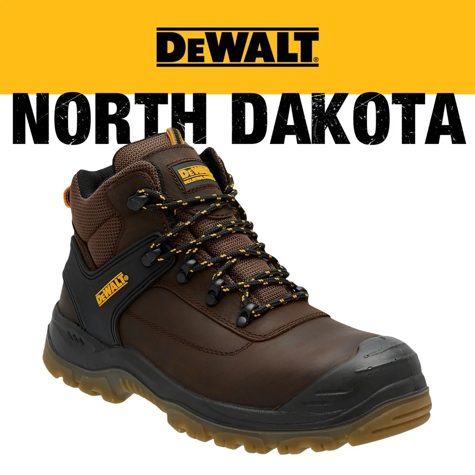 DEWALT North Dakota Men's Steel Toe And Midsole Plate Leather Work Safety Boot - Image 1 of 1