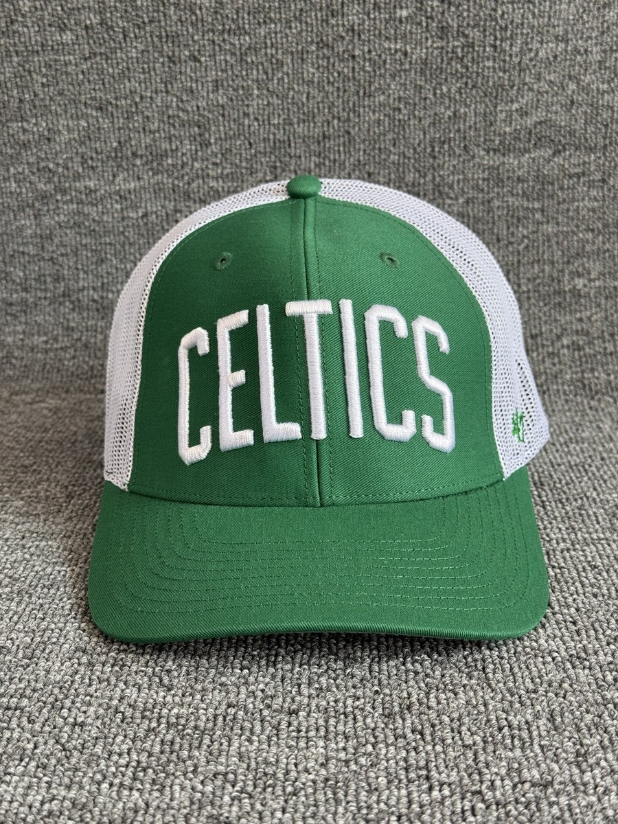 '47 Brand Boston Celtics Trucker Snapback Green White Mesh Back Hat