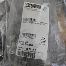 50x Phoenix Contact 3002047 End Cover 0mm 1 Position Combicon Control Series