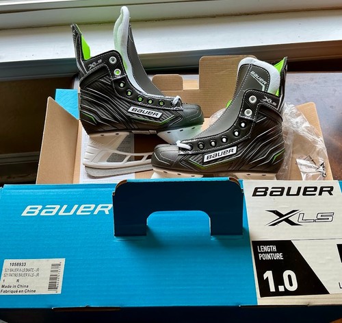 New S21 Bauer X-LS Skate -Jr Size 1 Winter Sport Ice Hockey Skates NIB
