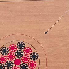 Carrom mespi carrom Holz-Spielbrett Brettspie...