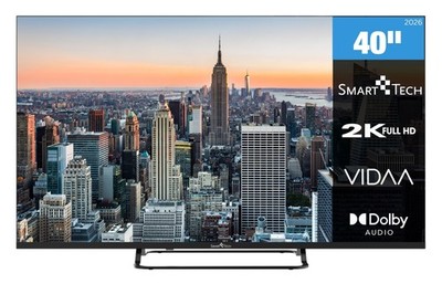 Smart Tech 40FV02V Fernseher 40 Zoll Smart TV VIDAA Full HD Triple-Tuner 2026