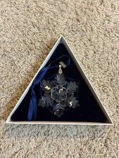 1996 Swarovski Crystal Annual Snowflake Star Christmas Holiday Ornament 206197