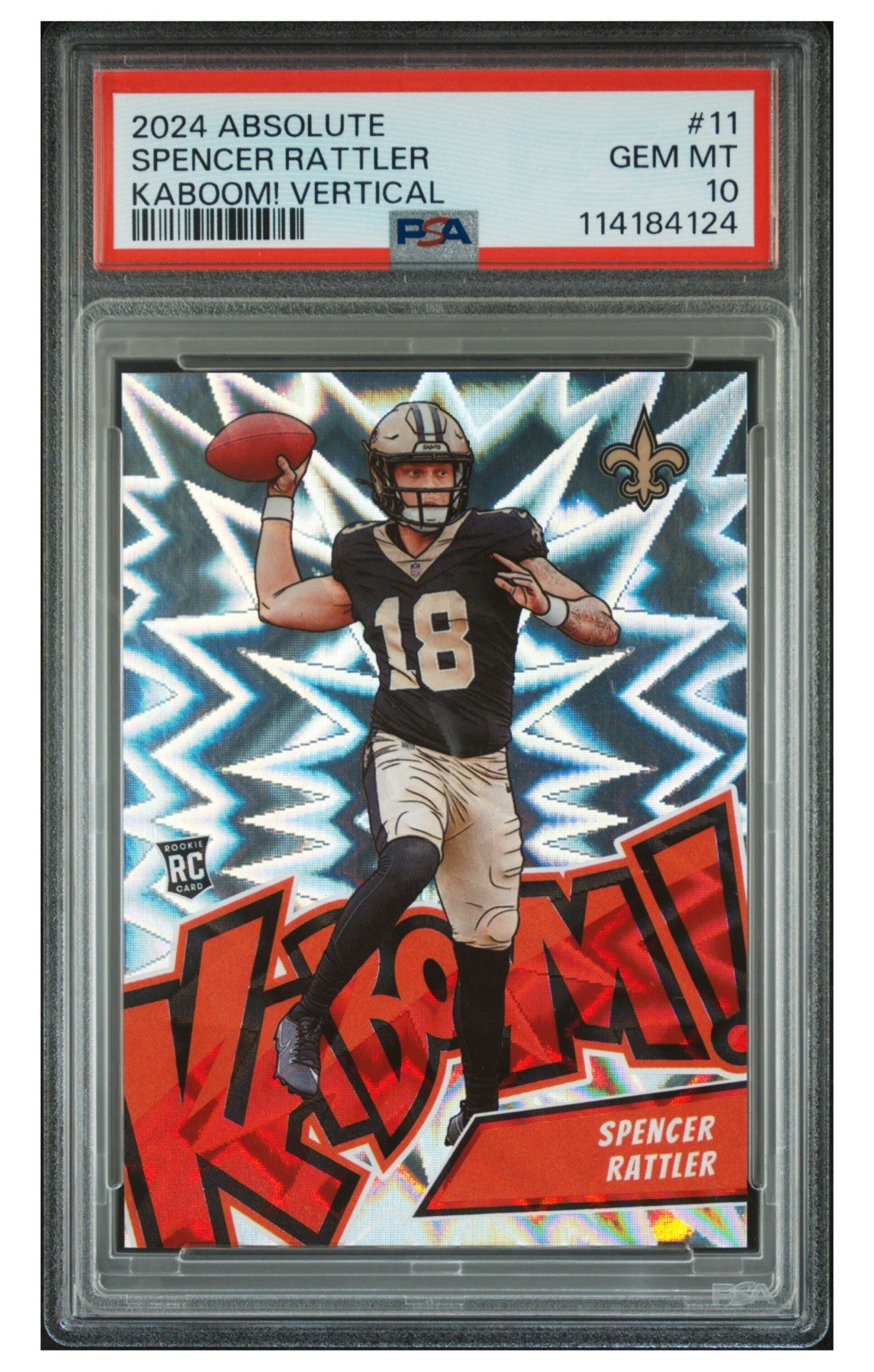 2024 Panini Absolute - Kaboom! Vertical Spencer Rattler #11 (RC)