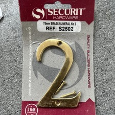 Securit 75mm Brass No.2