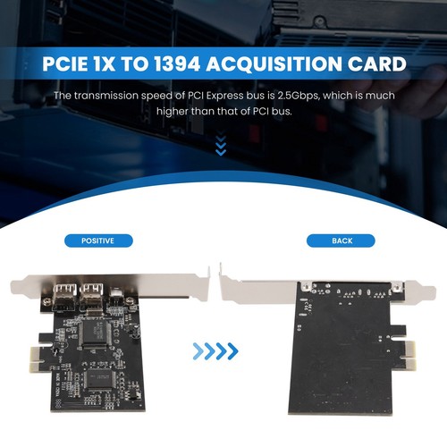 Carte PCI-E PCI Express FireWire, carte contrôleur IEEE 1394 avec Firewire8115 - Photo 7/9